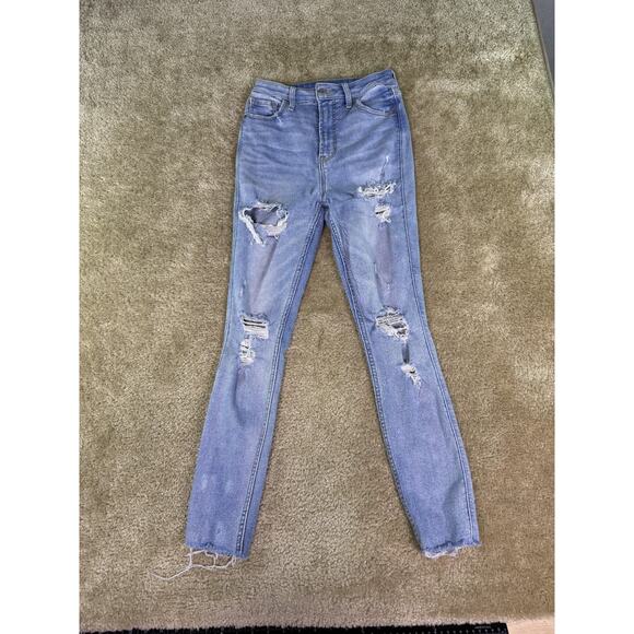 Old Navy Denim - Old Navy Rockstar Super Skinny Higher High Rise Pockets Denim Jeans Size 4 D877